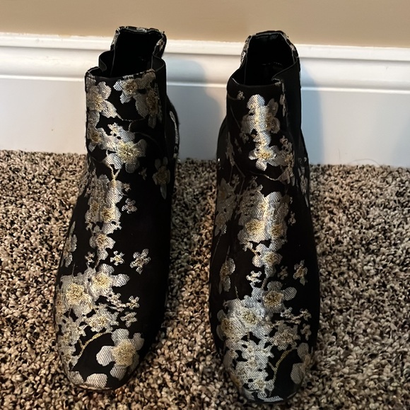 Anne Klein Floral Patterned Boots - Picture 2 of 4